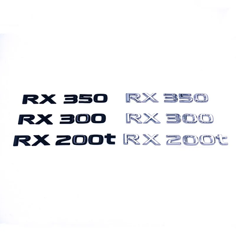 

Car ABS Trunk Letters Logo Badge Emblem Decals Sticker For Lexus RX RX200t RX270 RX300 RX330 RX350 RX400h RX500h Accessories
