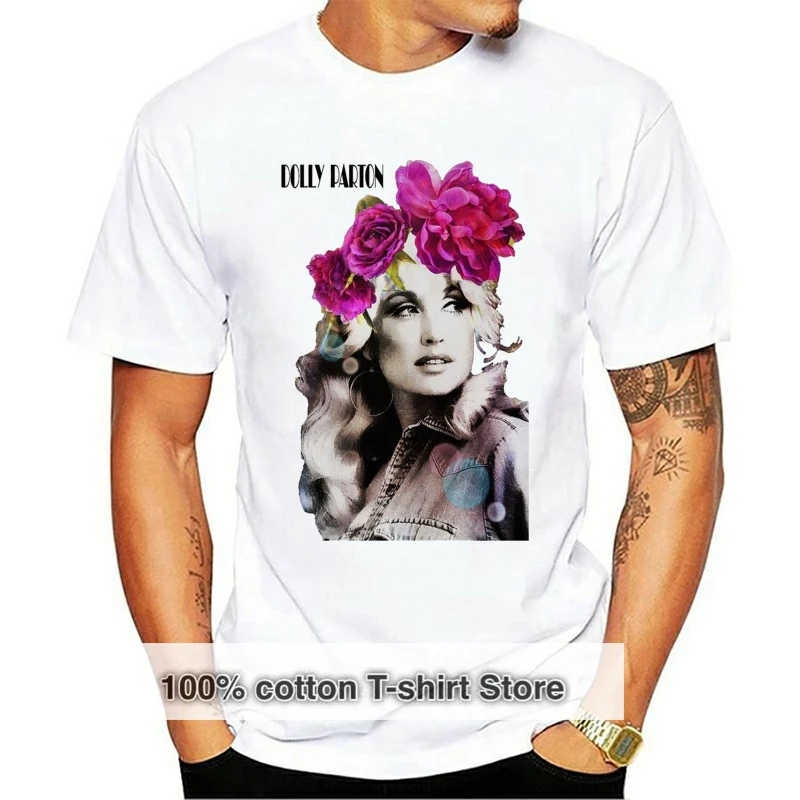 

Крутая Винтажная Футболка Dolly Parton с американским портретом B246