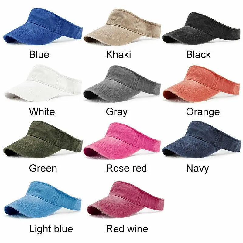 

Unisex Sun Visor UK Adjustable Headband Visor Sports Tennis Summer Golf Caps