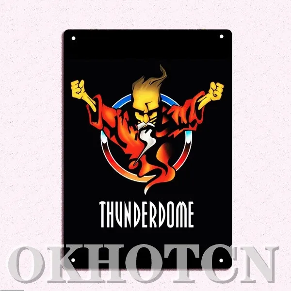 

Thunderdome Metal Tin Sign Vintage Wall Decor Metal Posters Plates Pub Bar Metal Plaque Game Player Metal Tin Sign 20X30Cm