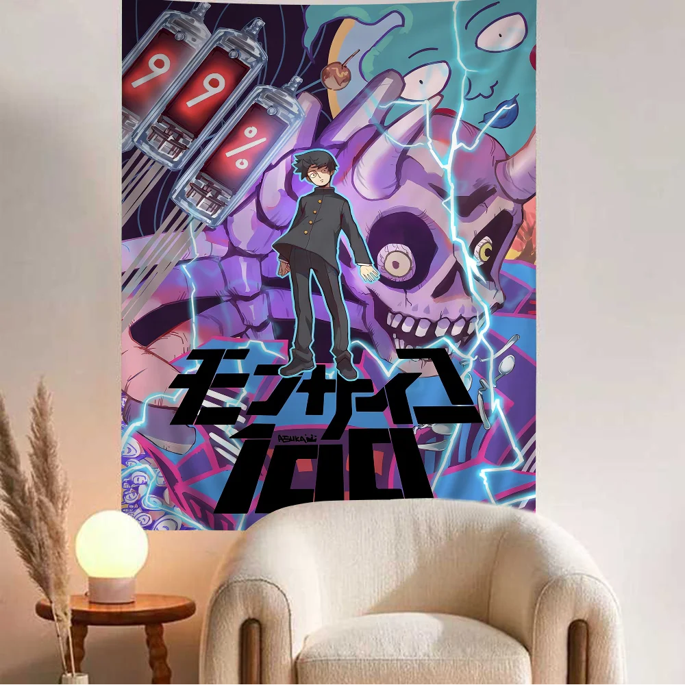 Аниме Mob P-PsychoS 100 сделай сам настенный гобелен хиппи цветок настенные ковры декор