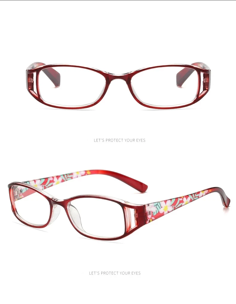 2021 очки для чтения с принтом Великолепные женские HD защитой от синего излучения
