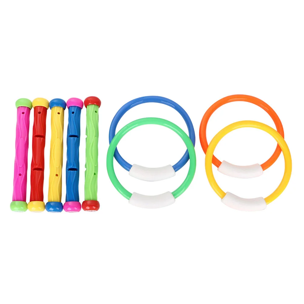 

Essentials Children Supply Kids Playset Playthings Toys Wear-resistant Diving Sticks Household Rings