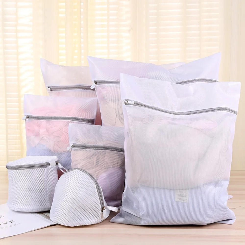 

Washing Delicates Mesh Laundry Bag Polyester Coarse Net Mesh Bra Bag Small Fine Mesh Dirty Laundry Basket Washing Machine