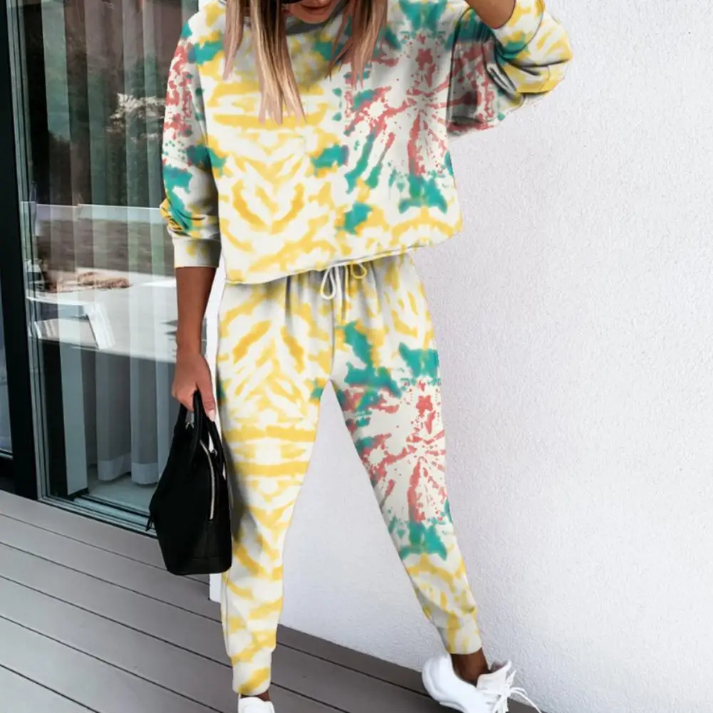 

2 Pcs/Set Women Outfit Set Beautiful Soft Casual Women Clothing Lady Tracksuit Set Women Sweatshirt Pants Set