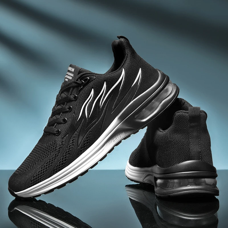Air Cushioning Mens Shoes Casual Men Sneakers Breathable Zapatillas Hombre Lightweight Running Jogging Sports Shoes For Male