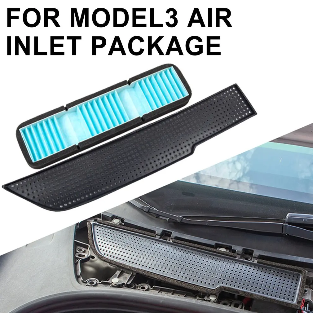 

Вентиляционная Крышка A / C для Tesla Model 3 2021, воздухозаборник кондиционера, Защитная крышка для комнаты двигателя, фотофильтр