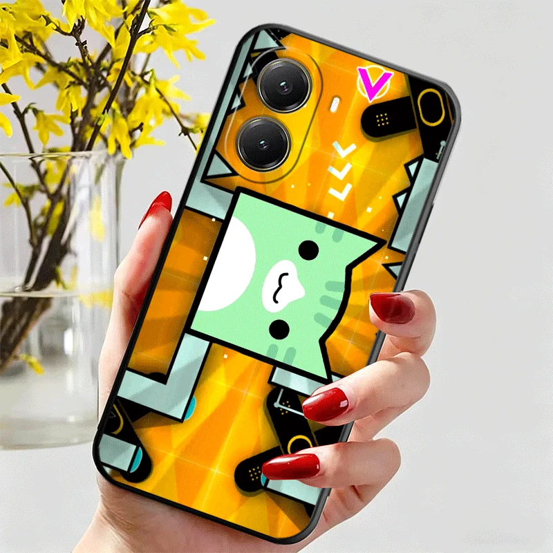 Мягкий силиконовый чехол для телефона Xiaomi Poco M8 F8 X8 Pro Max Geometry Dash Game Shell X7 F7 M7 X6 X5 Redmi 15C 15A X4 X3 M6 M5S (art.: 3920da486e96e) - 3920da486e96e