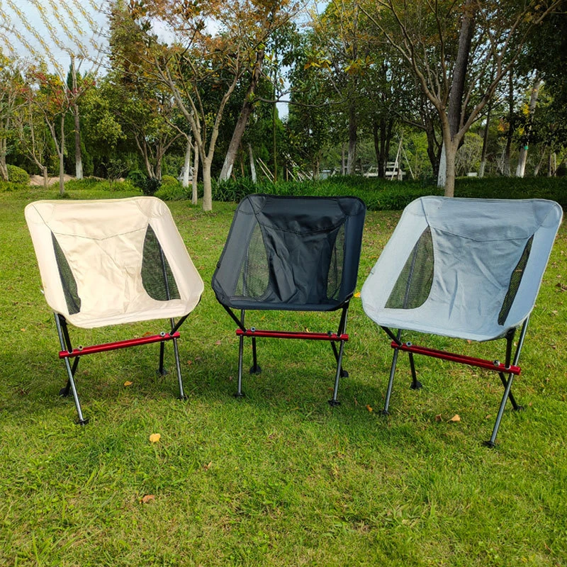 

Portable Outdoor Folding Chair Aluminum Alloy Beach Chair Camping Beach Chair Camping Deck Chair Lazy Outdoor Fishing Moon Chair
