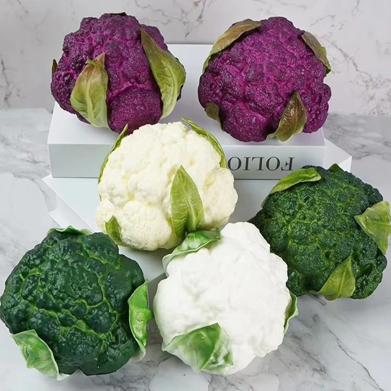 Искусственные украшения продукты питания овощи имитация брокколи модель