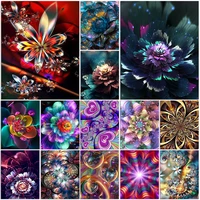 5d diy diamond painting flower mosaic abstract art picture zipper bag full drill diamont embroidery childs gift home decoration