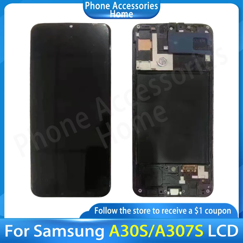 

AMOLED For Samsung Galaxy A30s SM-A307F A307FN LCD Display A30S A307G SM-A307GT/DS Screen Digitizer Assembly Repair Replacement