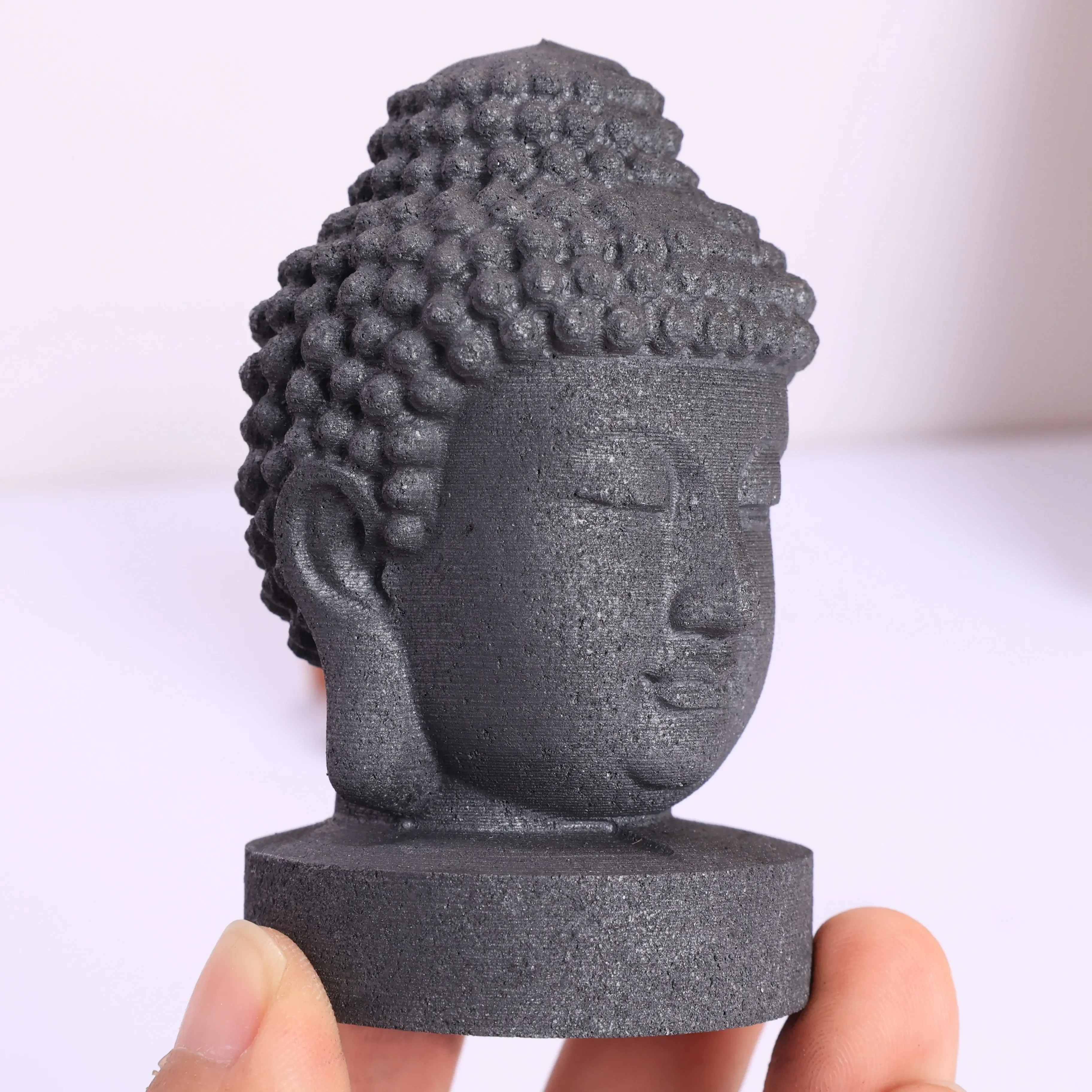 Натуральный шунгит будды религиозный для балансировки дзен декор заботливый