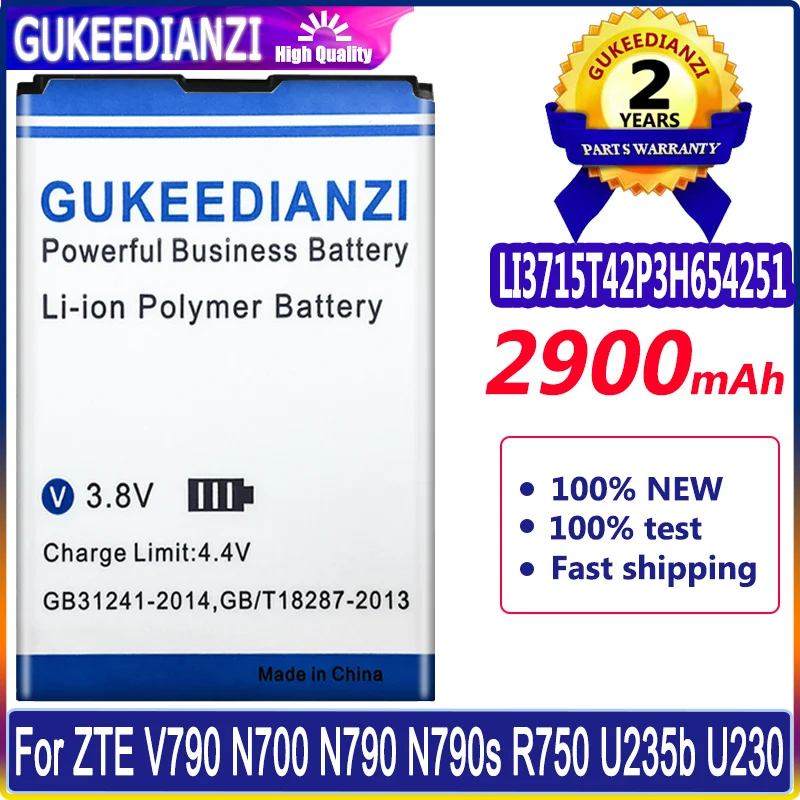 

2900mAh High Quality Mobile Phone Battery For ZTE U232 U790 V790 N790s U803 U806 Replacement Battery Bateria