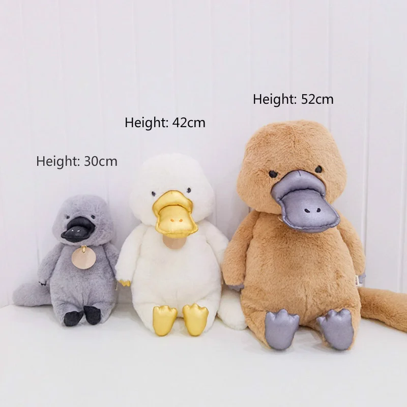 Игрушки мягкие Плюшевый утконос для детей девочек и мальчиков, милые малыши утки из мультфильма.