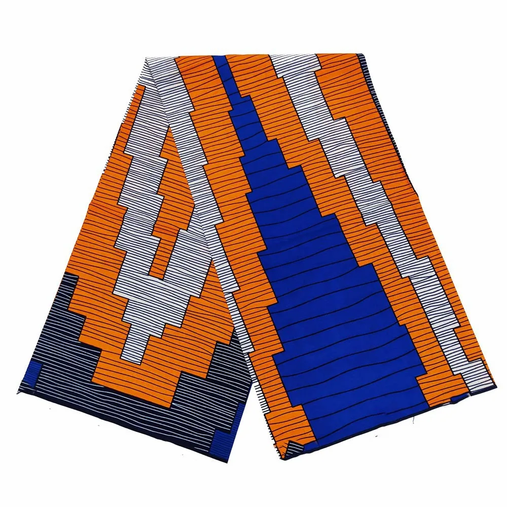 6 ярдов африканская восковая ткань Голландская окрашенная хлопковая мягкая