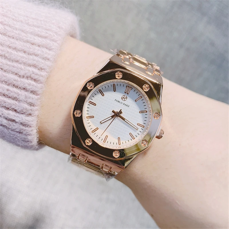 Женские кварцевые часы с браслетом из нержавеющей стали в стиле ретро - купить по