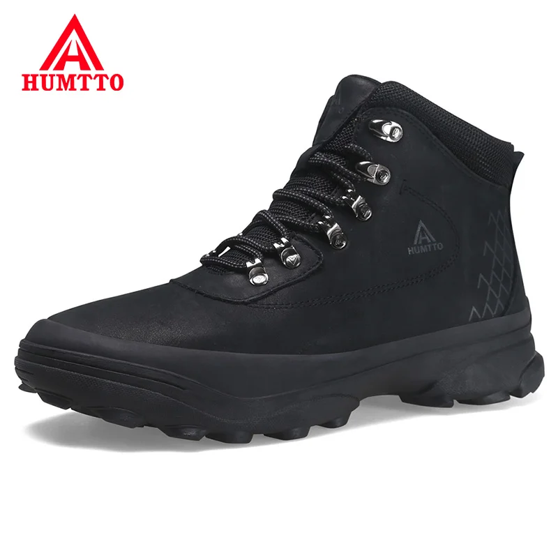 HUMTTO Hiking Shoes Waterproof Mountain Sneakers for Men Sport Outdoor Climbing Mens Boots Winter Leather Hunting Trekking Boots
