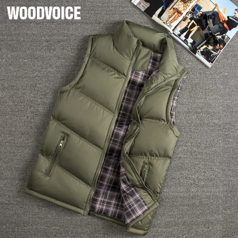 Men's coat thickened warm down cotton vest fall winter casual jacket cotton vest sleeveless cotton top