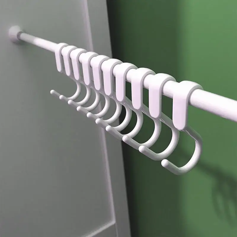 10 шт./упаковка S-образные крючки для шкафа