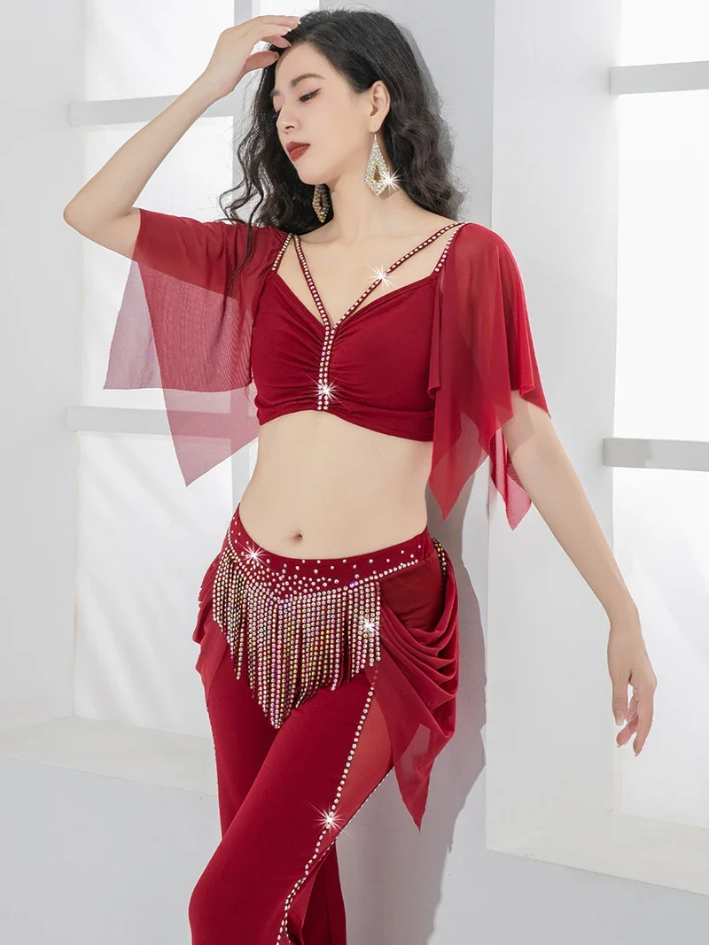 Женский костюм для танца живота в стиле пэчворк |