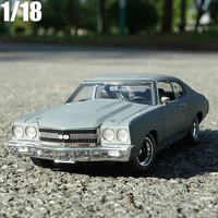 large size 118 chevrolet ss 454 sports car alloy car model diecasts toy vehicles metal boy toy gift collection