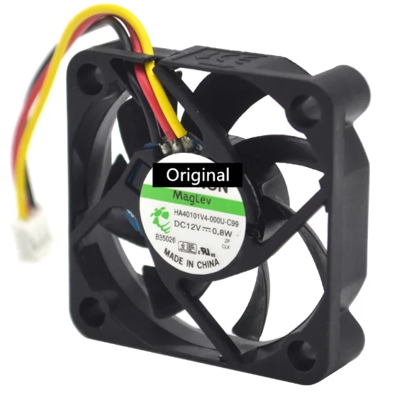 Оригинал, 100% рабочий, 4010 дюйма, 40 мм, 4 см, 40*40*10, охлаждающий вентилятор 12 В, 0,8 Вт, а, 3 контакта
