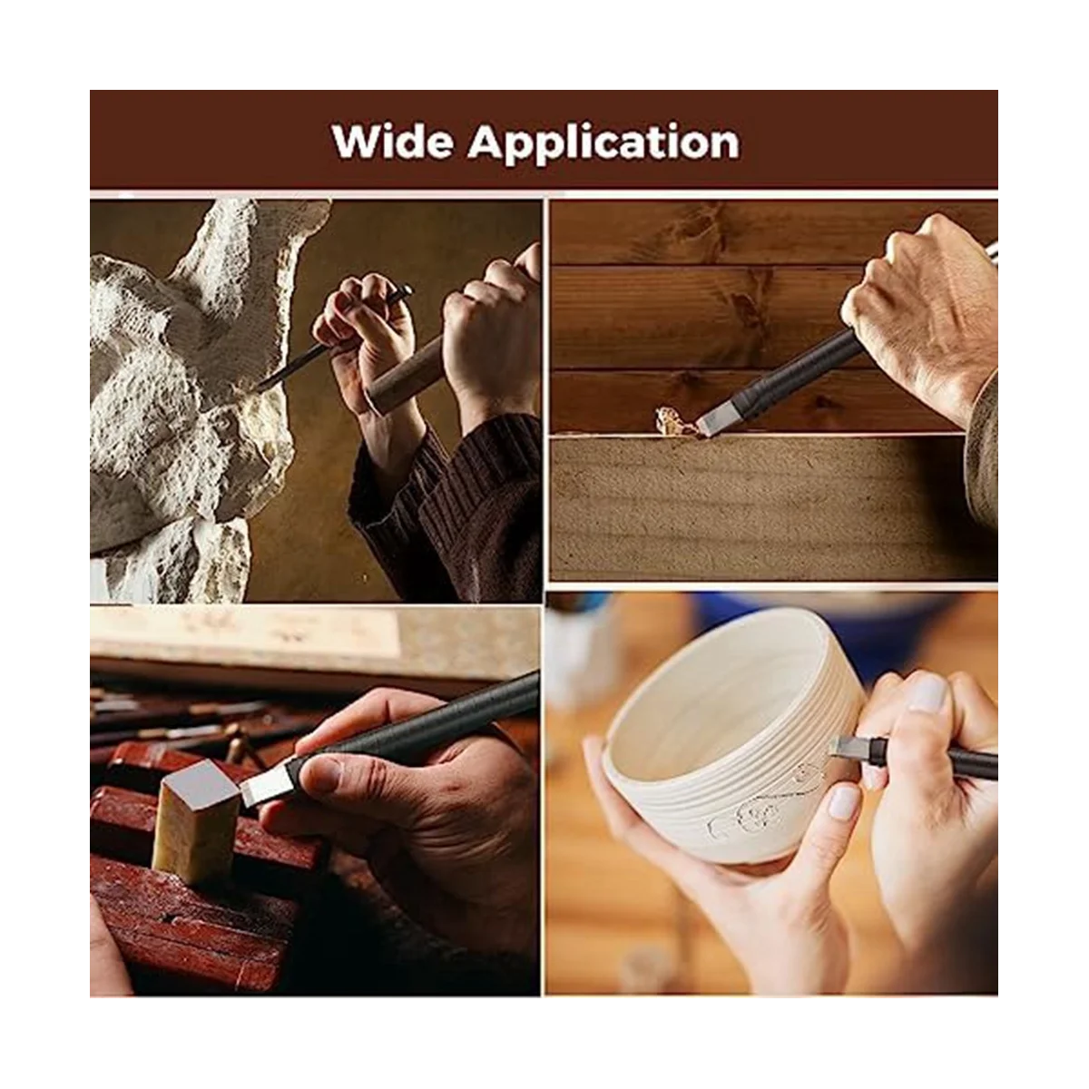 12 шт. инструмент для резьбы по камню стальные вольфрамовые резцы набор на