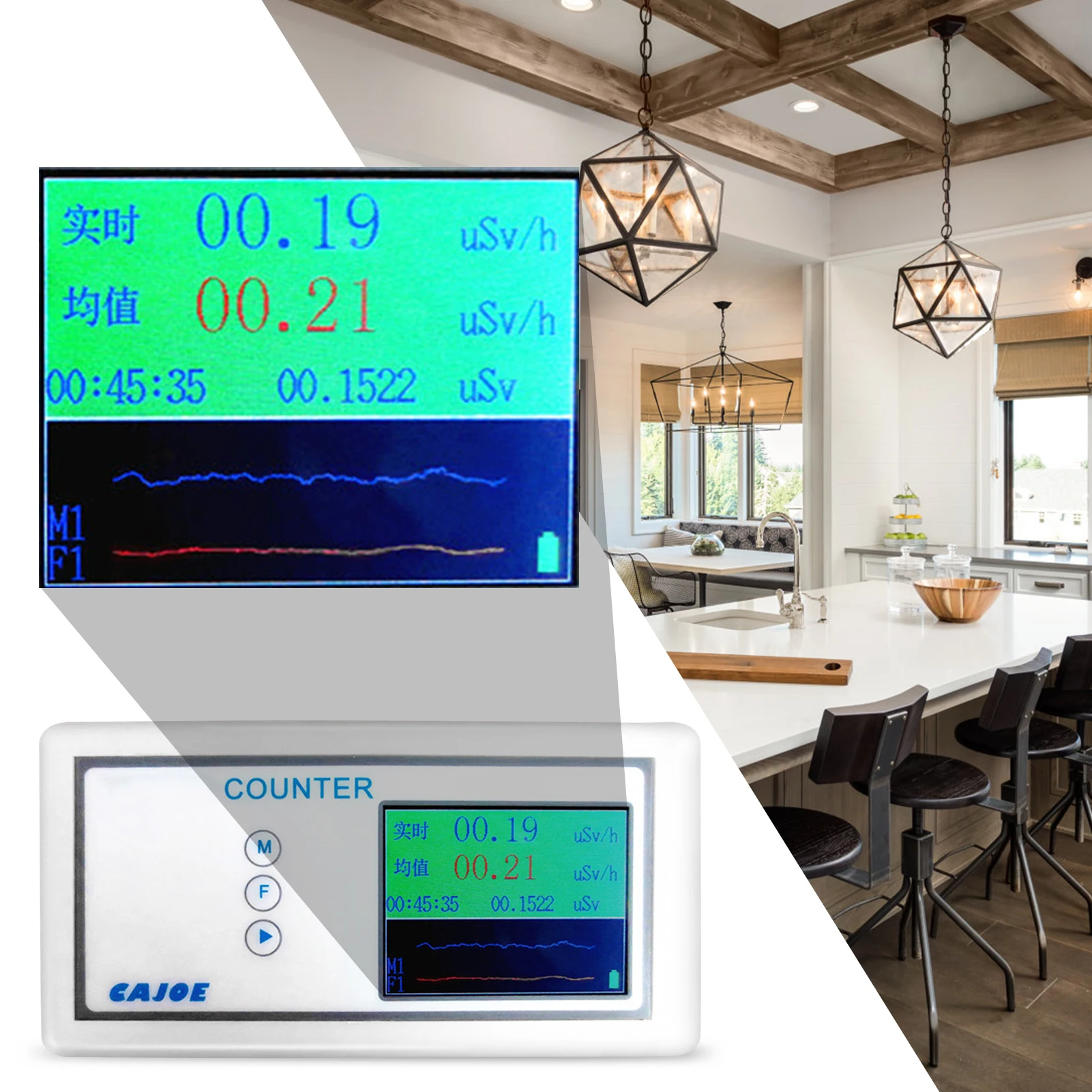 

Giegermeter Radiation Detector HandheldGiegermeter Beta Gamma X Ray Test Equipment Marble Dosimeter Nuclear Radiation Marble