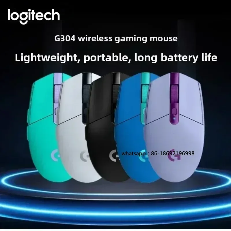 Фото Оригинальная беспроводная игровая мышь Logitech G304 Lightspeed, сенсор Hero 12K, 12000 DPI, 6 программируемых кнопок, совместимость с ПК и MacOS №5