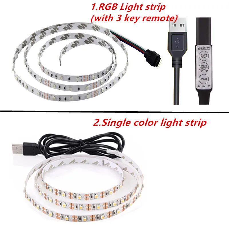Светодиодная лента RGB для подсветильник Ки телевизора 5 в постоянного тока 2835