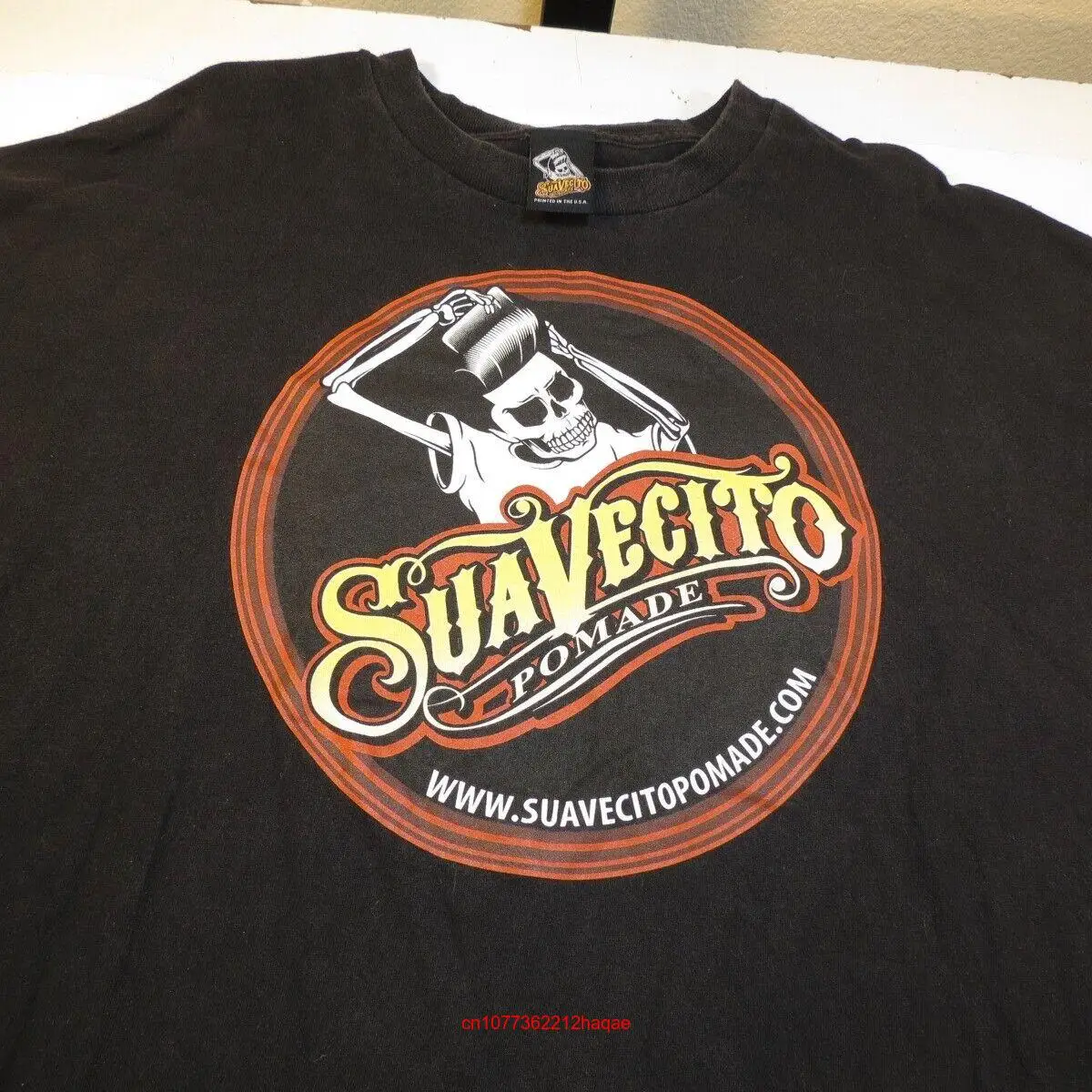 SUAVECITO Мужская футболка с изображением черепа помады 2XL черная длинным или
