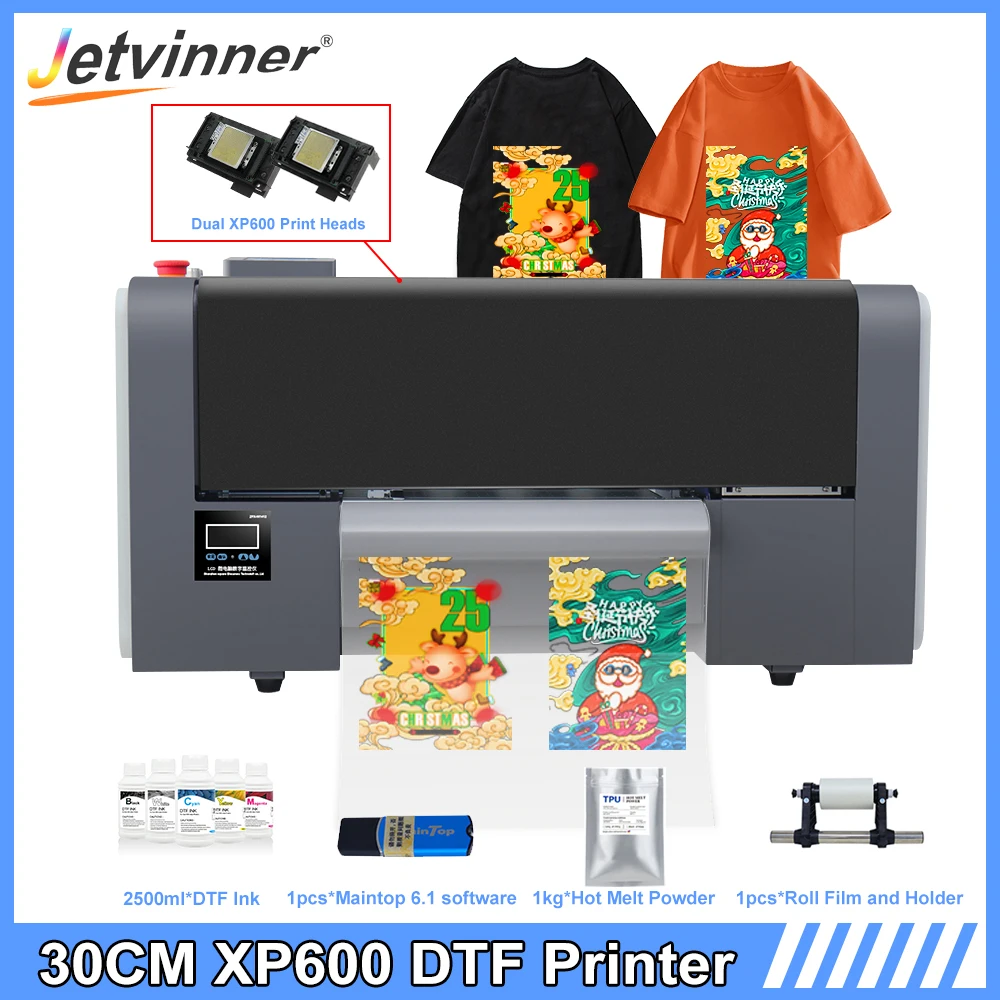 Принтер A3 + DTF для принтера EPSON XP600, печать с предварительным нагревом, прямая передача пленки для футболок