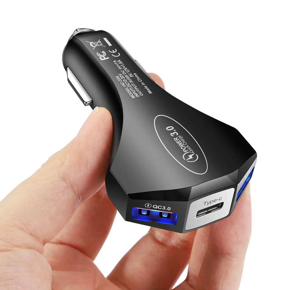 

Fast Charge Charger QC3.0 12V-24V 3 Port Car 3.1A 7000mA Auto Electronics Accessories