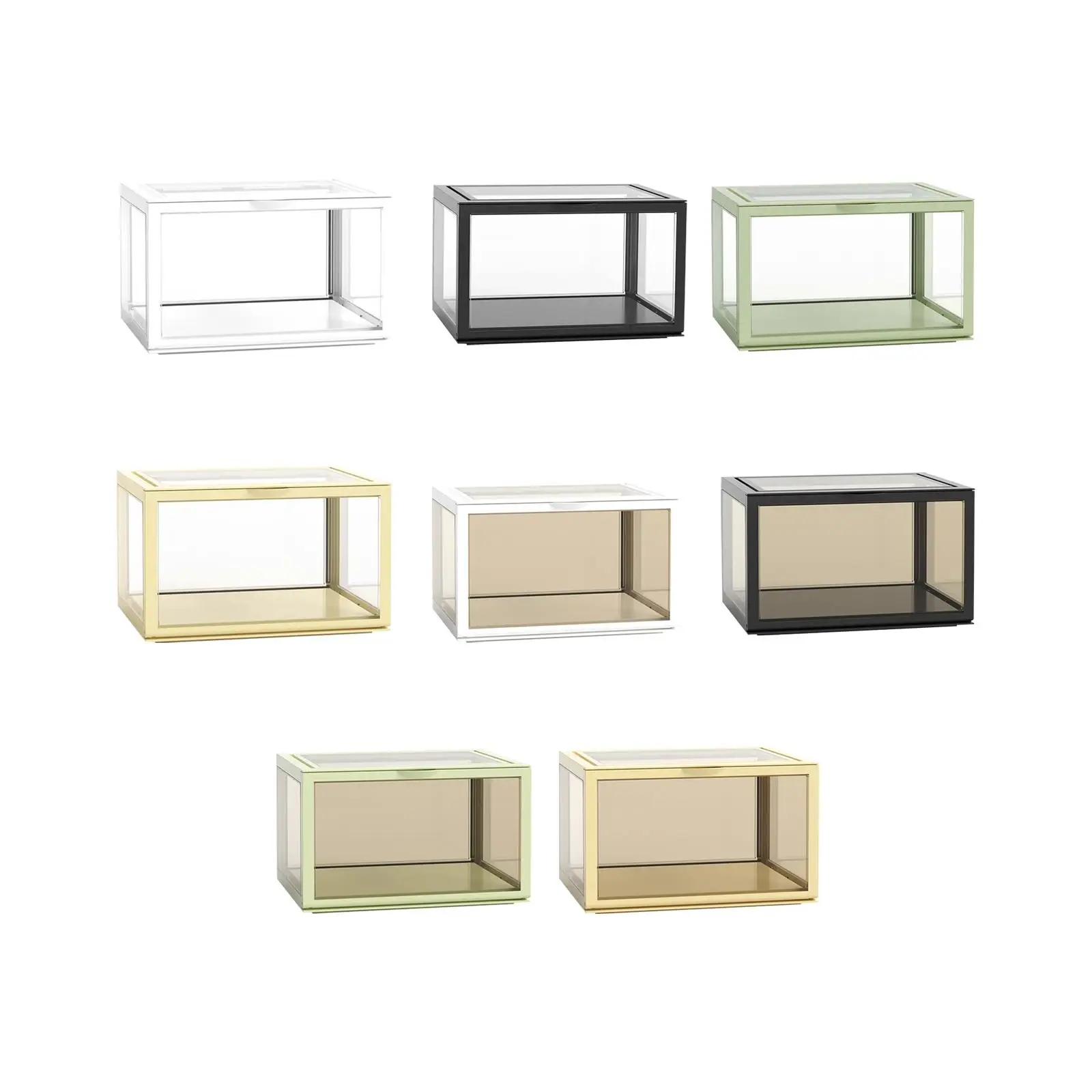 

Acrylic Clear Display Case Dustproof Handicrafts Storage Shelf Countertop Cube for Action Figures Dolls Collectibles Toys Statue