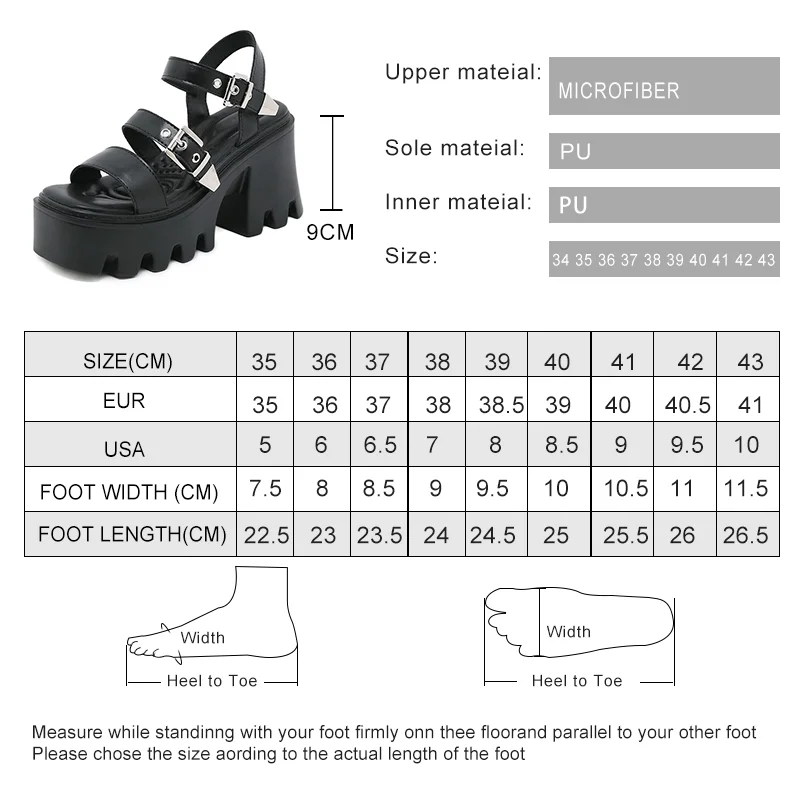 AIYUQI Women Sandal Platform 2023 Summer New High-heel Sandals Women Roman Belt Buckle Fashion Women Sandals