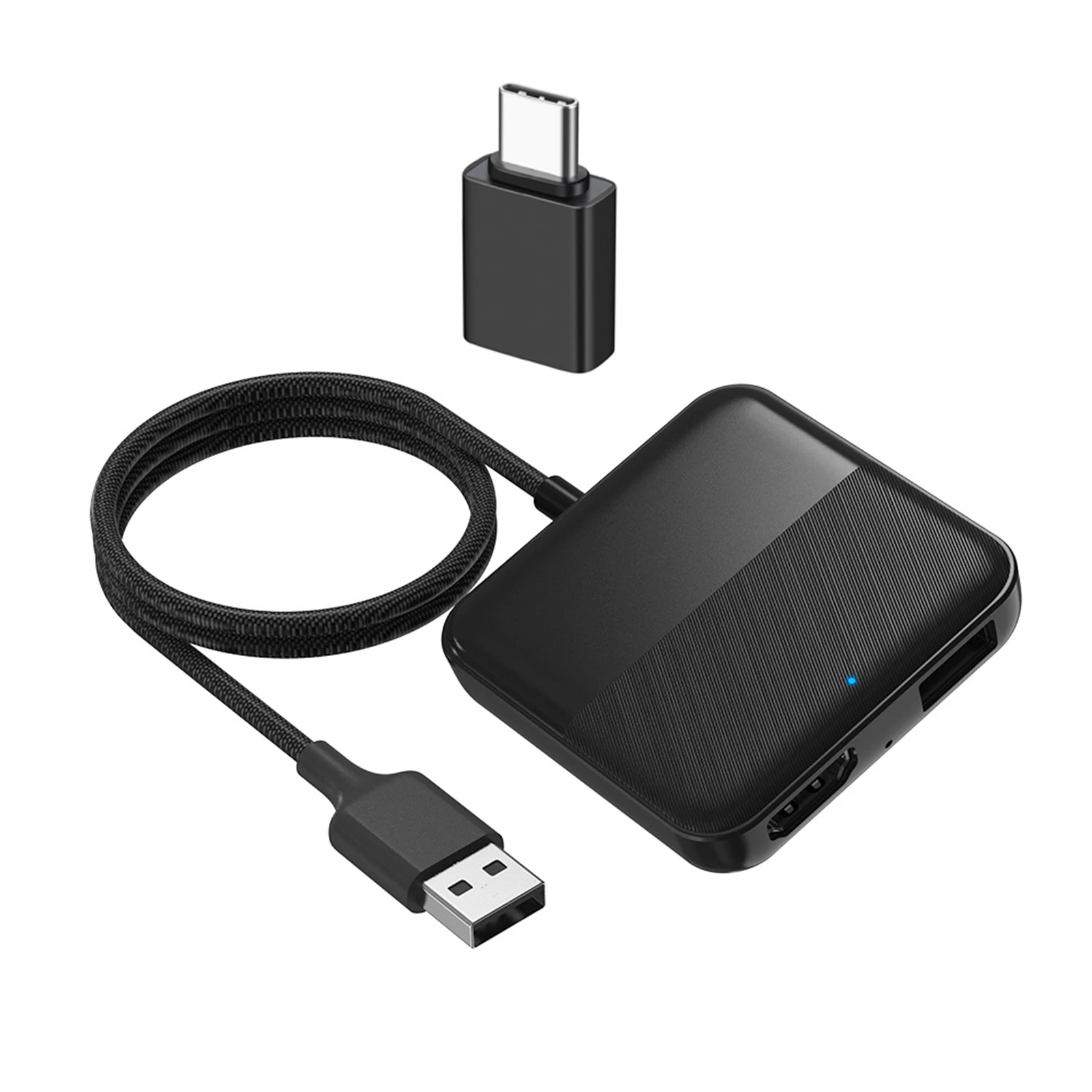 ABS автомобильный ТВ Mate ТВ-конвертер HDMI-совместимый мультимедийный адаптер для