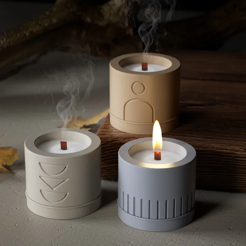 Бетонная чашка для свечей силиконовая форма сделай сам цилиндр с геометрическим