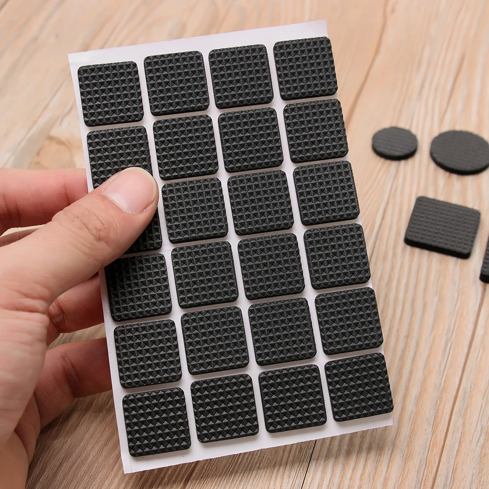 

1-24PCS Self Adhesive Furniture Leg Feet Rug Felt Pads Anti Slip Mat Bumper Damper For Chair Table Protector furniture feet
