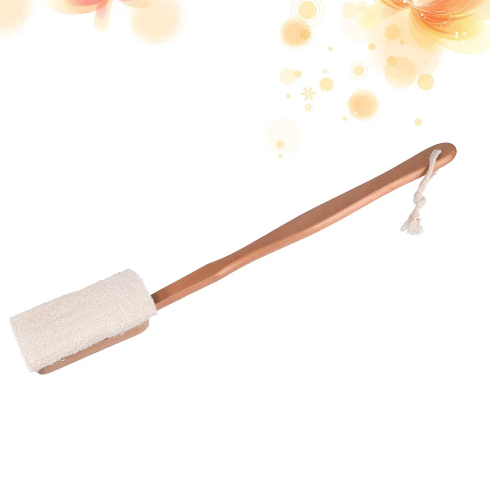 

Loofah Sponge Scrubber Bath Exfoliatingtowel Showerhandleluffa Brush Body Bathing Handled