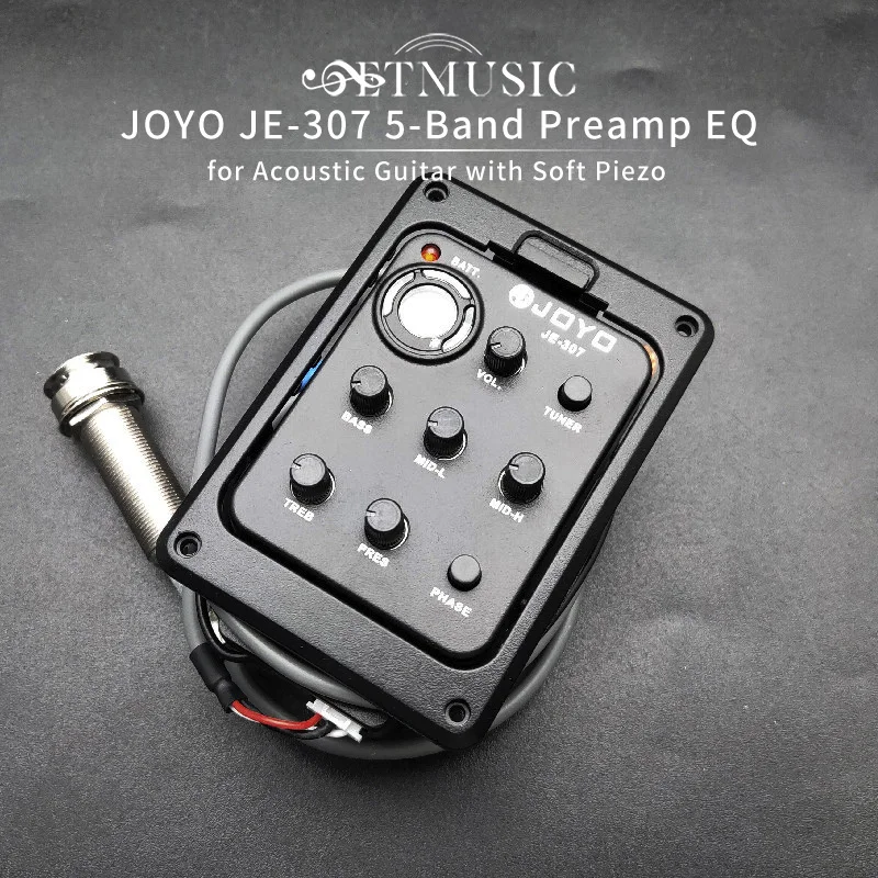 JOYO JE-307 5-полосный предусилитель EQ с тюнером звукосниматель для акустической