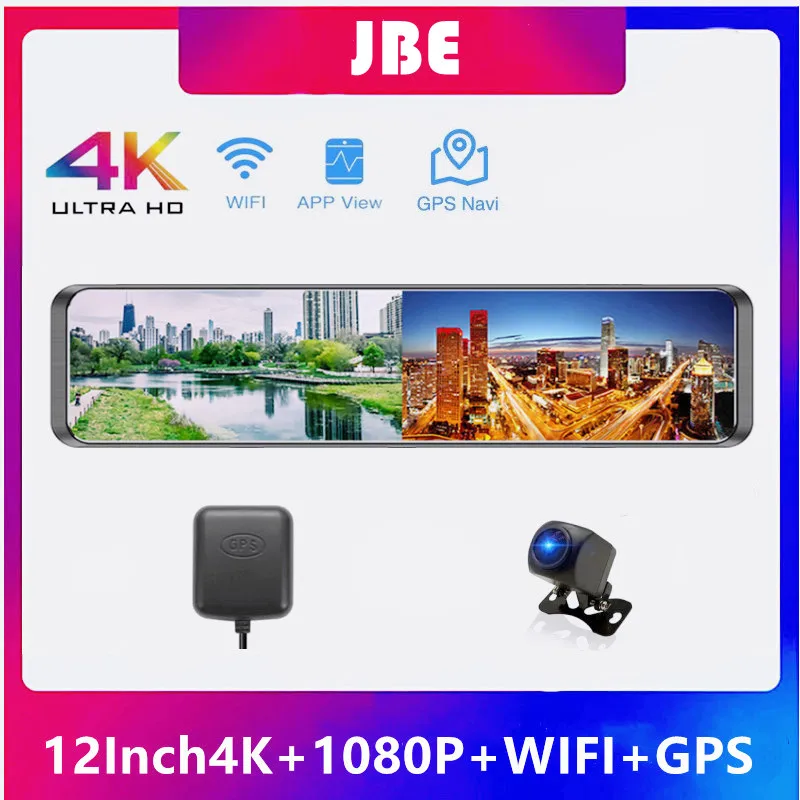 Зеркало-видеорегистратор Sony IMX415 Ultra HD 3840*2160P Автомобильный регистратор с ночным