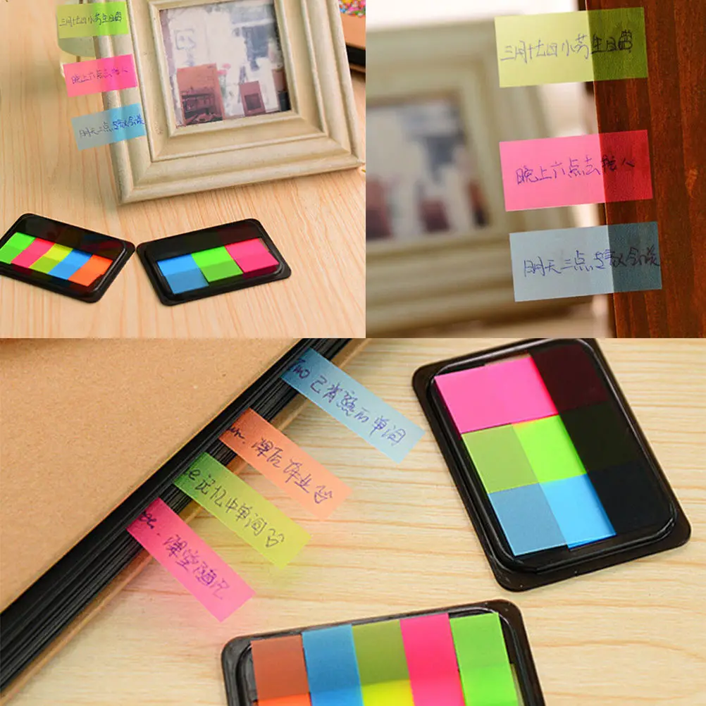 

Paper Sticker memo Bookmark Point It Marker Memo Flags Sticky Notes Index Pad Tab Sticky Notes Label High Quality