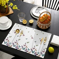 three sunflower placemats for dining and summer colorful butterfly table mats washable modern outdoor indoor placemats for home