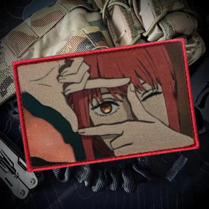 Анимация бензопилы манья мораль значок Makima патчи Клатт шеврон военная повязка