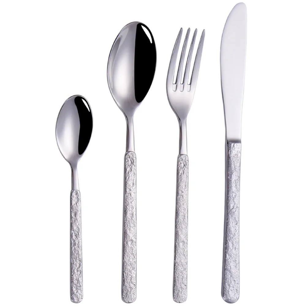 

Steel Stainless Fork Dinnerware Tableware Silverware Flatware Cutlery Set Spoon Kit Dinnerknives Decorative Service Banquet
