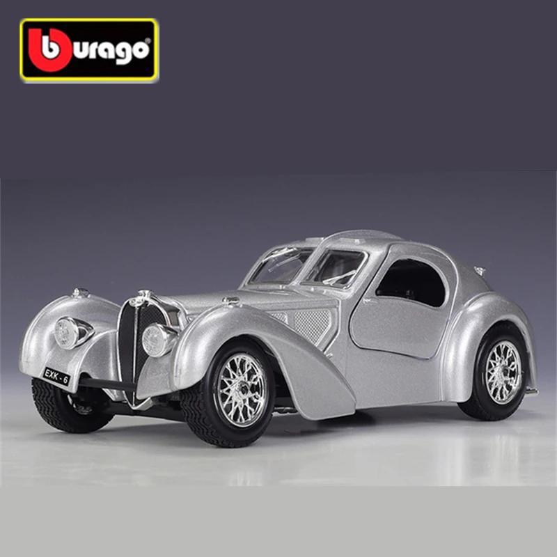 

Bburago 1:24 1936 Bugatti 57SC Atlantic Alloy Classic Racing Car Model Diecasts Metal Sports Car Model Collection Kids Toys Gift