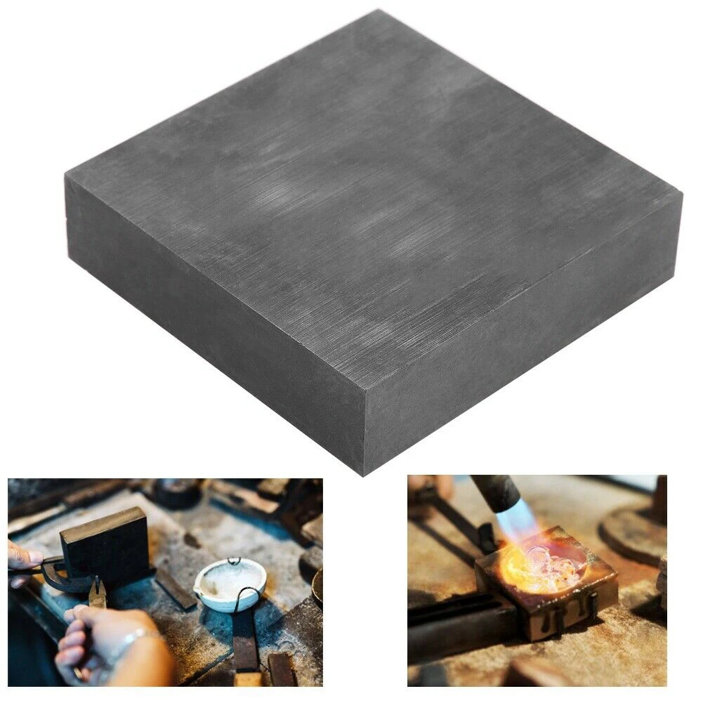 

99.9% Graphite Plate Panel Sheet Ingot Block High Purity Carbon Graphite Fine-grained Electrode Pyrolytic 4"x2"x1" Mould 4250℃