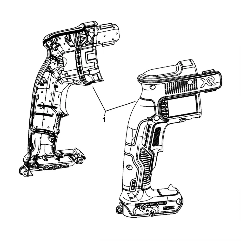Корпус для DEWALT DCF620 DCF620N DCF620D2 DCF620M2 DCF620B запчасти винтовых ружей