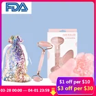 Натуральные Искусственные инструменты, розовый кварц, массажер для ухода за лицом, для тела, искусственная гуашь, скребок для спины